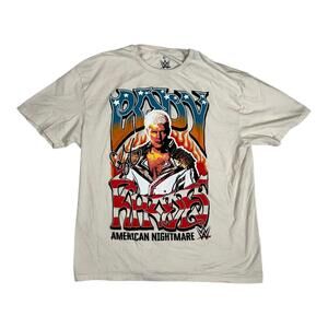 WWE Cody Rhodes T-Shirt Mens XL White American Nightmare Wrestling Graphic